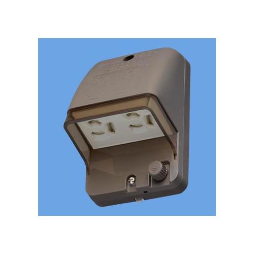 フル接地防水ダブルコンセント(ブラウン) <WK4105AK>