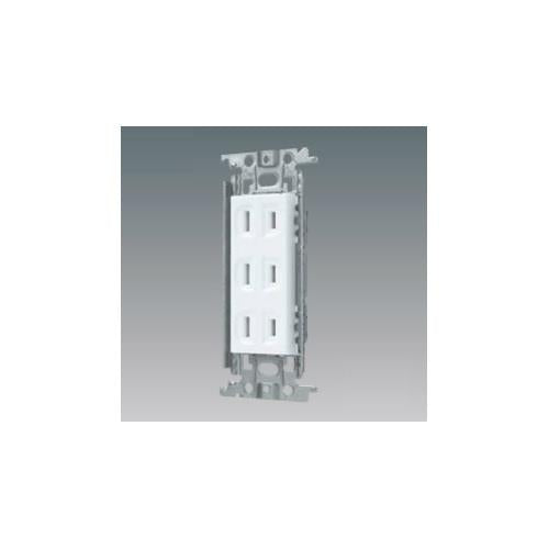 トリプルコンセント(金属枠付) <WTF13033>