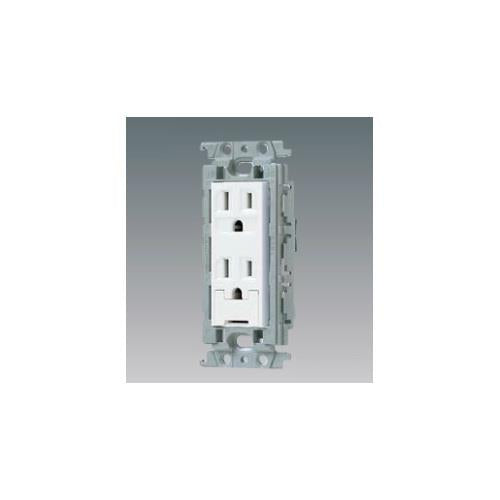 アースターミナル付ダブルコンセント(絶縁枠付) <WTF113248>