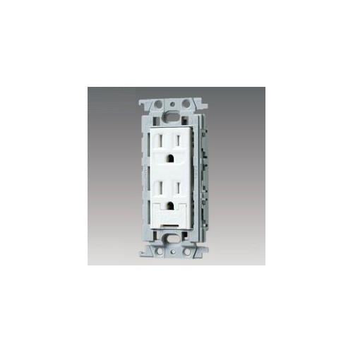 扉付アースターミナル付ダブルコンセント(絶縁枠付) <WTF11524>