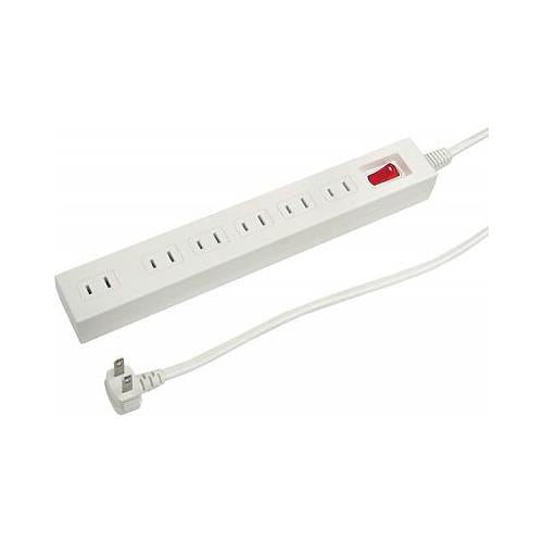 集中スイッチ付節電タップ6個口2m白 <Y02612WH>