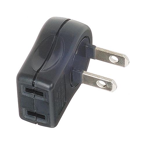 L型プラグアダプター縦1個口 <Y02SA02>