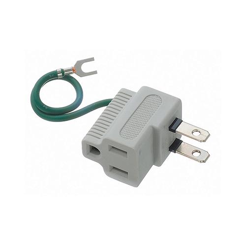 3Pプラグ対応L型プラグアダプター白 <Y02SA04W>