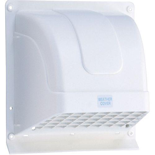 ウェザーカバー 格子付 ホワイト 15cm <WK>