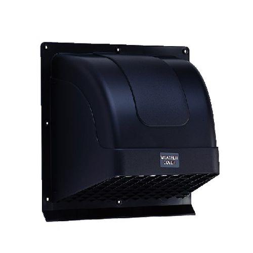 ウェザーカバー 格子付 ブラック 25cm <WK>