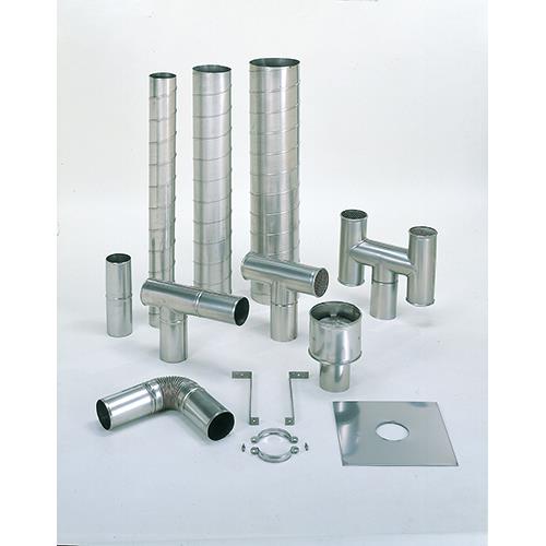 SUS430 ステンレスCF用排気筒セット