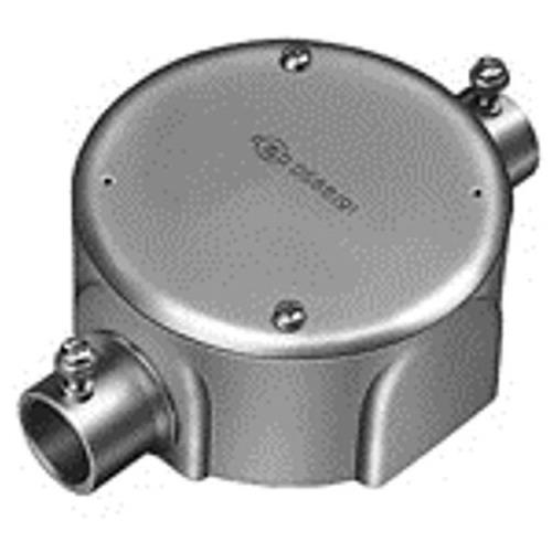 ねじなし丸型露出ボックス 2方出 <DSK>