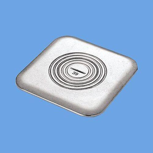 フロアプレートシルバー角型 固定型 <DUK7102>