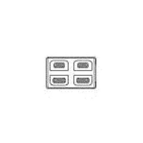 機器用15A125Vはめ込みダブルコンセント ブラック <WCF1022B>