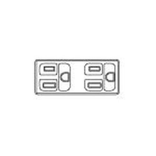 機器用15A125Vはめ込み接地ダブルコンセント ブラック <WCF1042B>