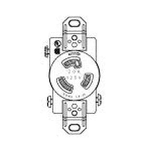 輸出機器用引掛埋込コンセント ブラック <WCF63120B>