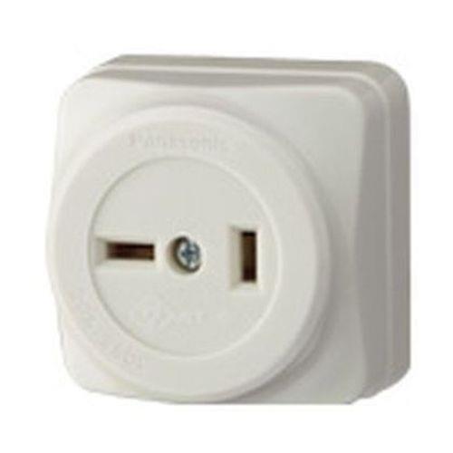 露出コンセント(2P)ミルキーホワイト <WK1220W>