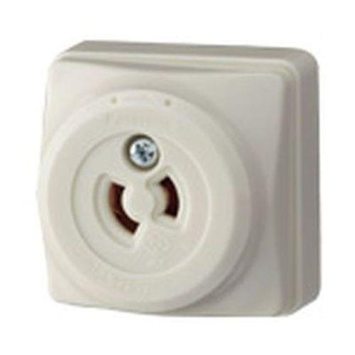 引掛露出コンセント(2P)ミルキーホワイト <WK2215W>