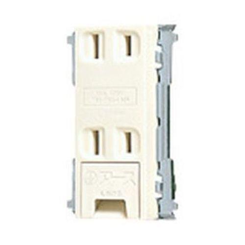 埋込アースターミナル付ダブルコンセント(フラット型) <WN1432>