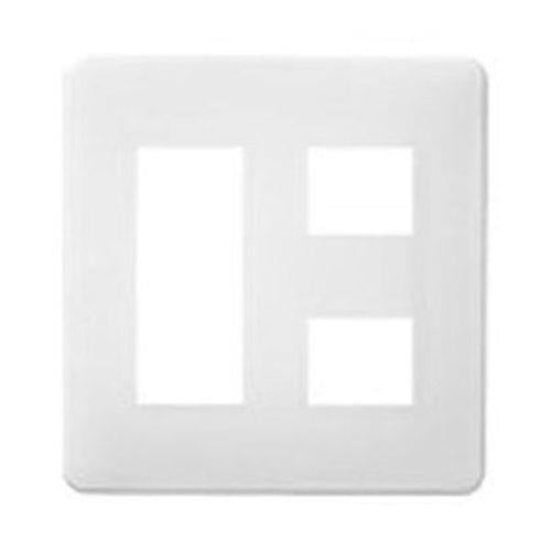 フルカラーモダンプレート5個用(標準プレート)ホワイト <WN6005SW>