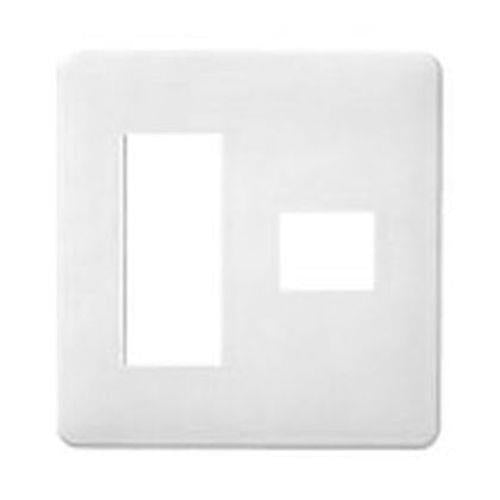 フルカラーモダンプレート4個用(3個+1個用)標準プレート(ホワイト) <WN6074SW>