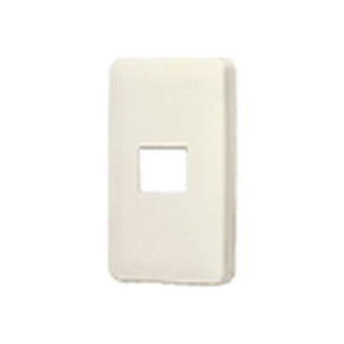 フルカラー腰高ワンタッチモダンプレート1コ用(ミルキーホワイト) <WN6201WK>