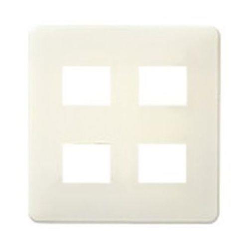 フルカラー腰高ワンタッチモダンプレート4コ用(ミルキーホワイト) <WN6204WK>