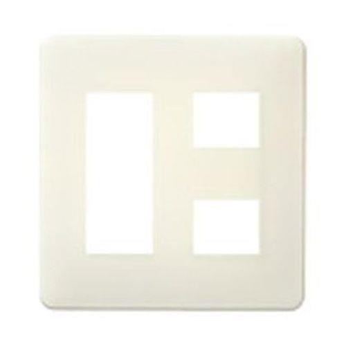 フルカラー腰高ワンタッチモダンプレート5コ用(ミルキーホワイト) <WN6205WK>