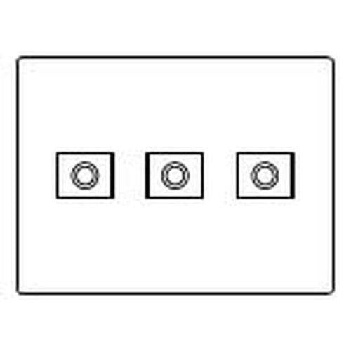 フルカラー新金属電話線プレート2型3連 <WN6583K>