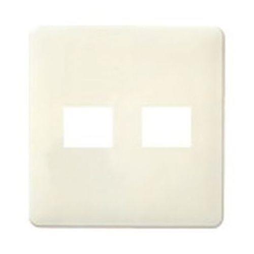 フルカラー簡易耐火用モダンプレート2個用(1コ+1コ用)ミルキーホワイト <WN6772W>