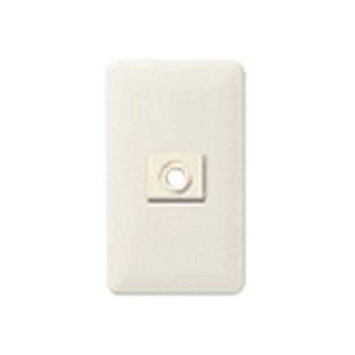 フルカラー簡易耐火用モダン電話線プレート(ミルキーホワイト) <WN6781W>