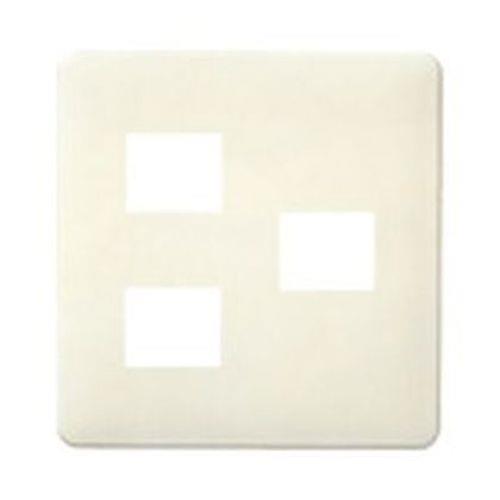 フルカラーワンタッチモダンプレート3コ用(2コ+1コ用)ミルキーホワイト <WN6873WK>