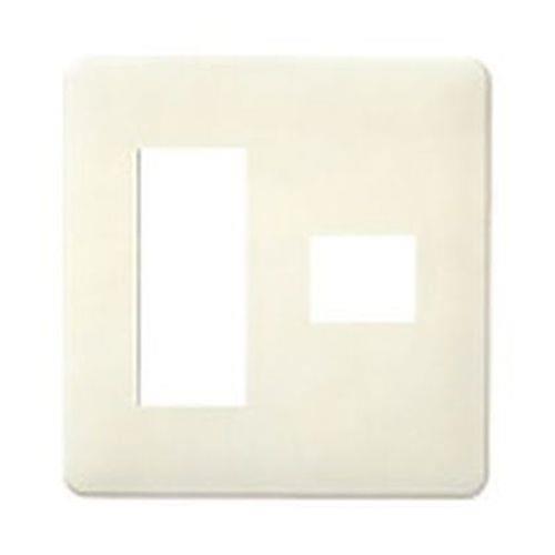 フルカラーワンタッチモダンプレート4コ用(3コ+1コ用)ミルキーホワイト <WN6874WK>