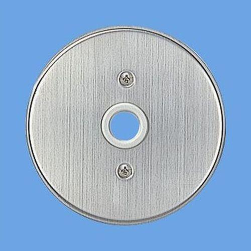 フルカラーステンレス丸型大穴電話線プレート <WN7660K>