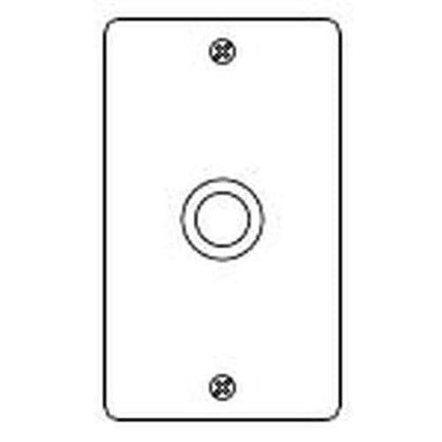 フルカラーステンレス大穴電話線プレート1連 <WN7661K>