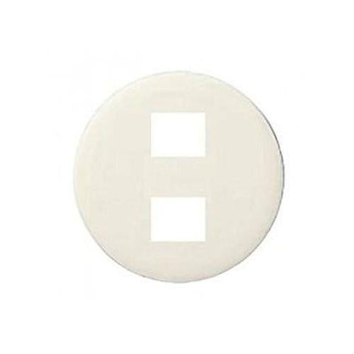 フルカラーモダン大丸型天井用プレート2コ用(ミルキーホワイト) <WN8012W>