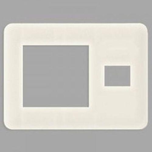 フルカラー2連接穴+1コ用モダンプレート(ミルキーホワイト) <WN8401W>