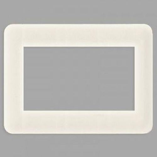 フルカラー3連接穴モダンプレート(ミルキーホワイト) <WN8603W>