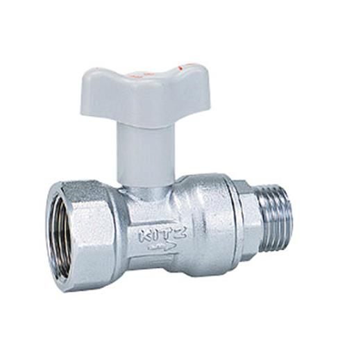 黄銅製給湯器用チャッキ弁内蔵型給水ボールバルブ 異径接続Sボール ＜S28N-3/4X-15＞