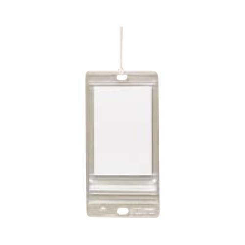 カードエフ プラスチック製・線名札 透明・チャック付ケースタイプ <KFCZ-3755>