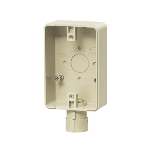 露出スイッチボックス(防水コンセント用)(コネクタ付) <PVR16-BC1G>