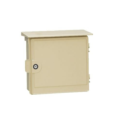 ウオルボックス(鍵付)(プラスチック製防雨ボックス) 屋根付〈ヨコ型〉 <WB-12AK>