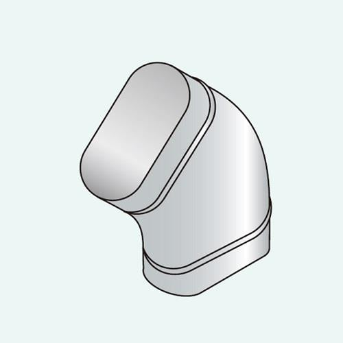 住宅用オーバルダクト 45°堅ベンド