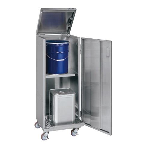 一斗缶保管庫(SUS430・ステンレスタイプ・移動式)