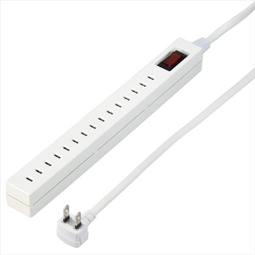 差し込みフリータップブレーカーSW付ホワイト1.5m