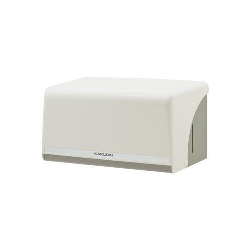 ペーパータオルホルダー 壁掛け (中判用 アイボリー 衛生的 シンプル) GA-ME006