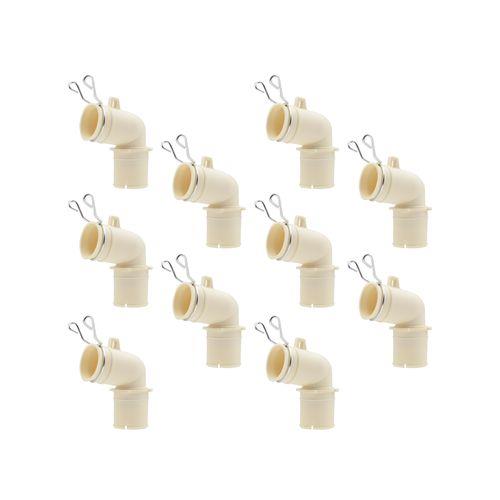 洗濯機用排水トラップ用エルボ 内径31・36ミリ兼用 バンド付き 10個入 原状回復 GA-LF046