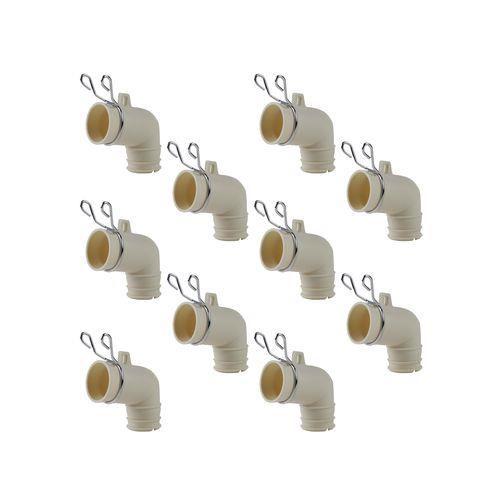 洗濯機用排水トラップ用エルボ 内径31ミリ用 バンド付き 10個入 原状回復 GA-LF048