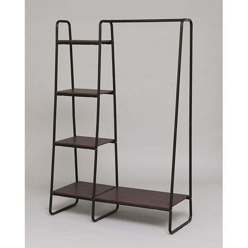 スタイルハンガー2WAYタイププレミアムボード1枚+ラック付 ブラック