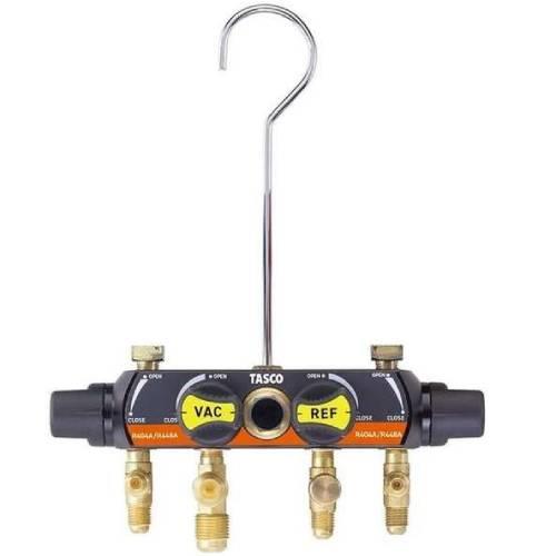 R448A R404A 用 4バルブゲージマニホールドボディ