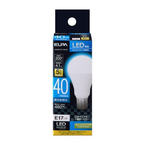LED ミニクリ形 40W形 E17 昼光色