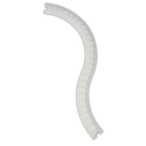 76×19mm×1m ケーブルプロテクター(灰)