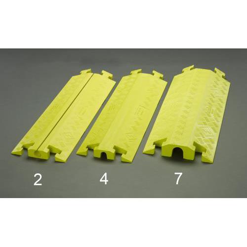 914×292×41mm ケーブルプロテクター(下スリット/黄)