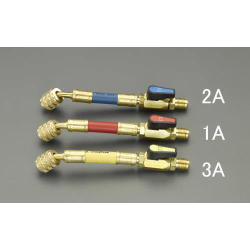 15cm/黄 (R410A)ボールバルブ付チャージホース