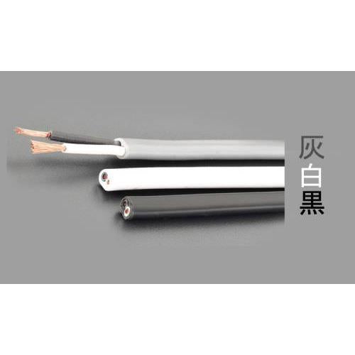 125V/7A/50m ビニールキャブタイヤ ケーブル(白)